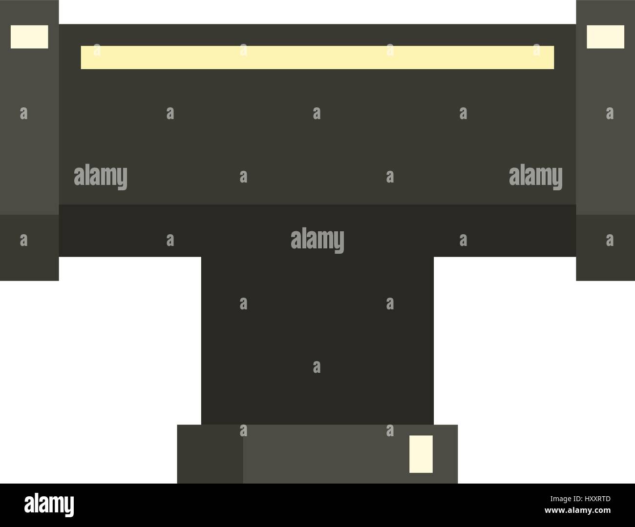 Black joint T pipe connection icon, flat style Stock Vector Image & Art ...