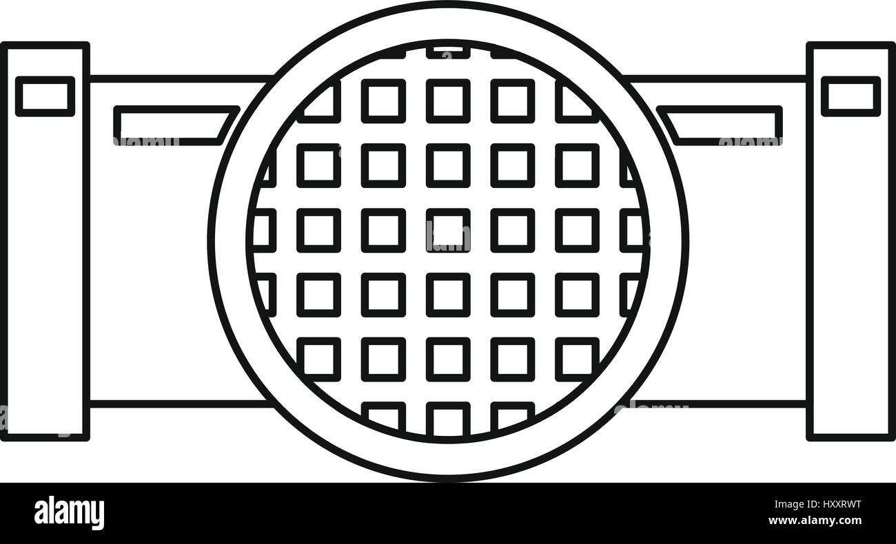 Drain system icon, outline style Stock Vector Image & Art - Alamy
