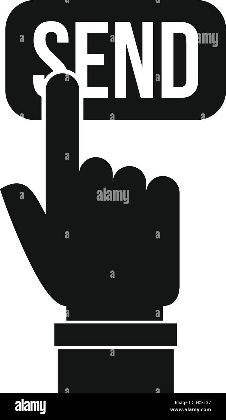 Cursor hand envelope email Stock Vector Images - Alamy