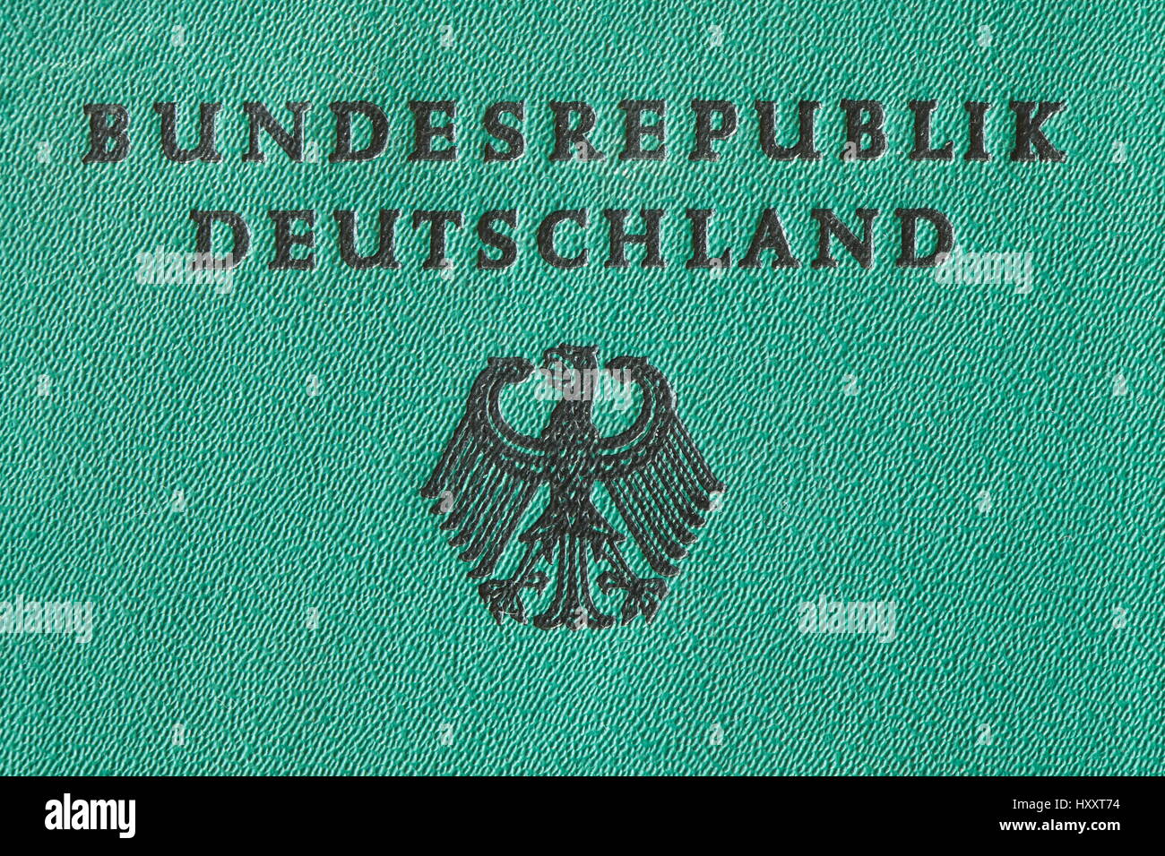German Travel Passport Stock Photo
