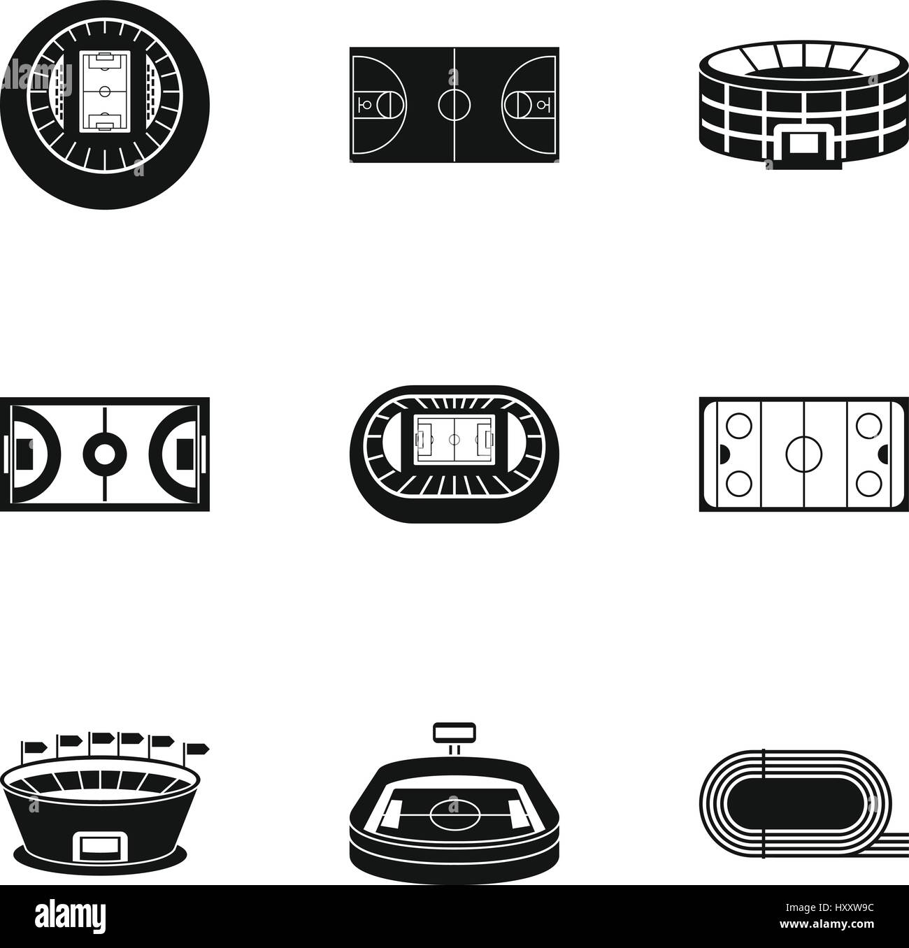 Sports venue sport architecture stadium Stock Vector Images - Alamy