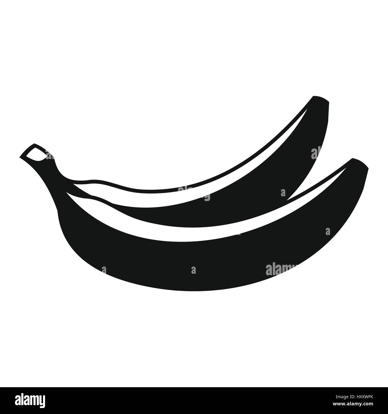 Banana icon, simple style Stock Vector Image & Art - Alamy