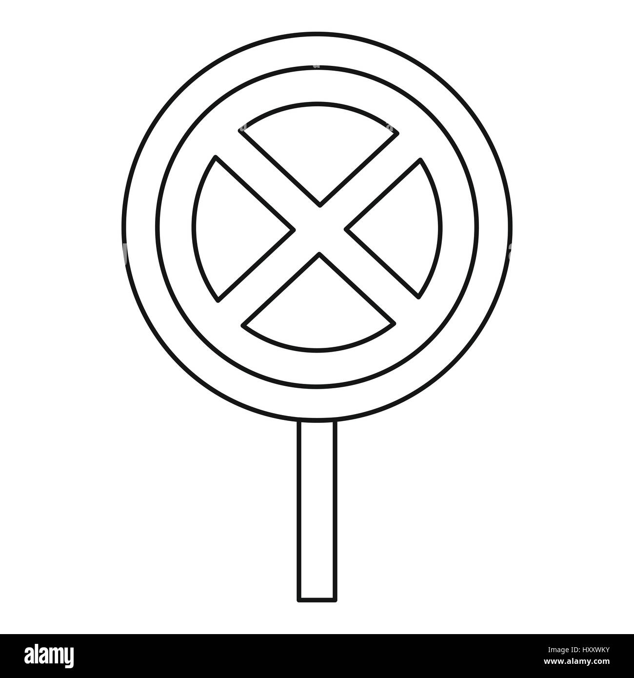 Clearway sign icon, outline style Stock Vector Image & Art - Alamy