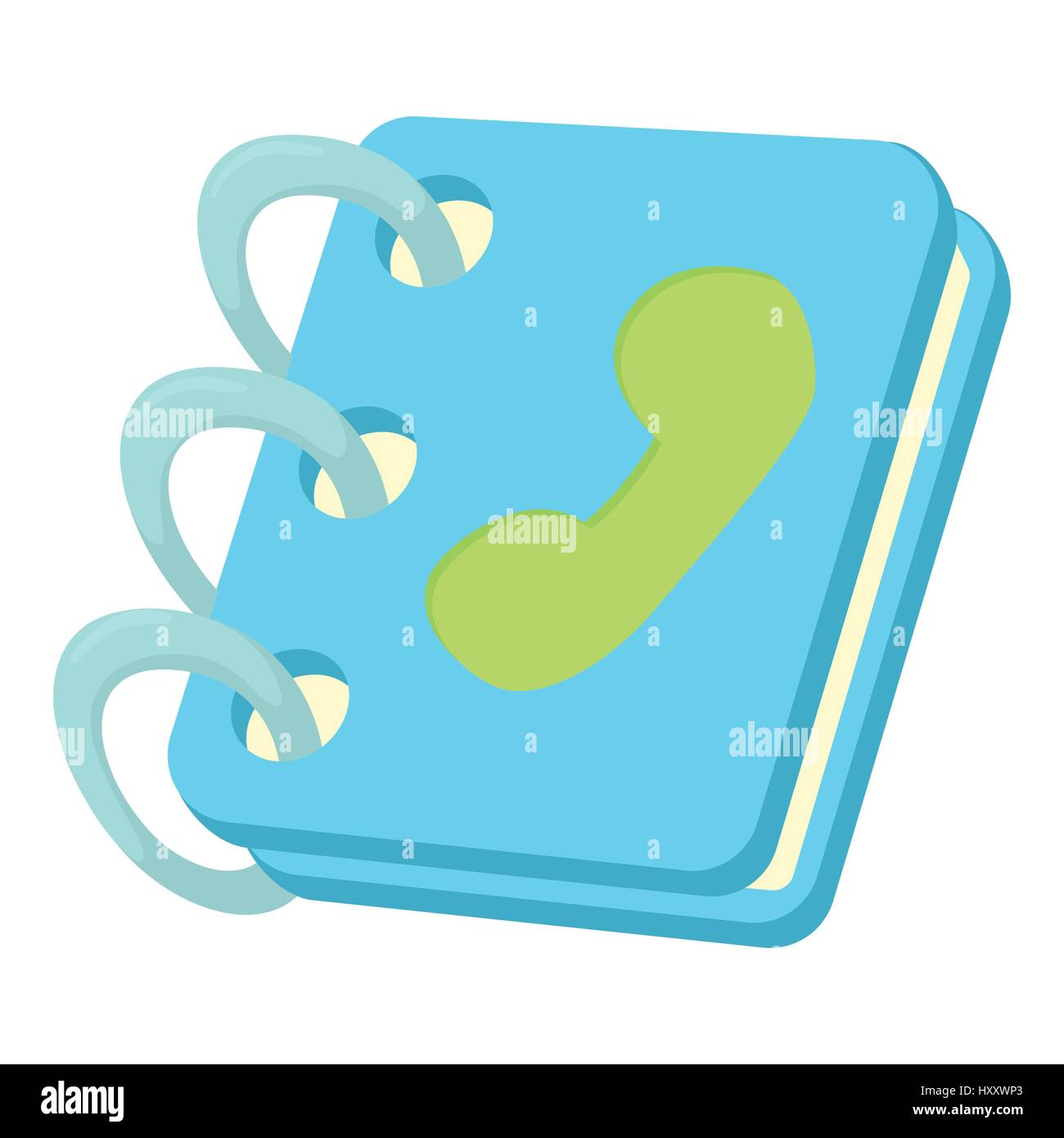 Blue address book icon, cartoon style Stock Vector Image & Art - Alamy