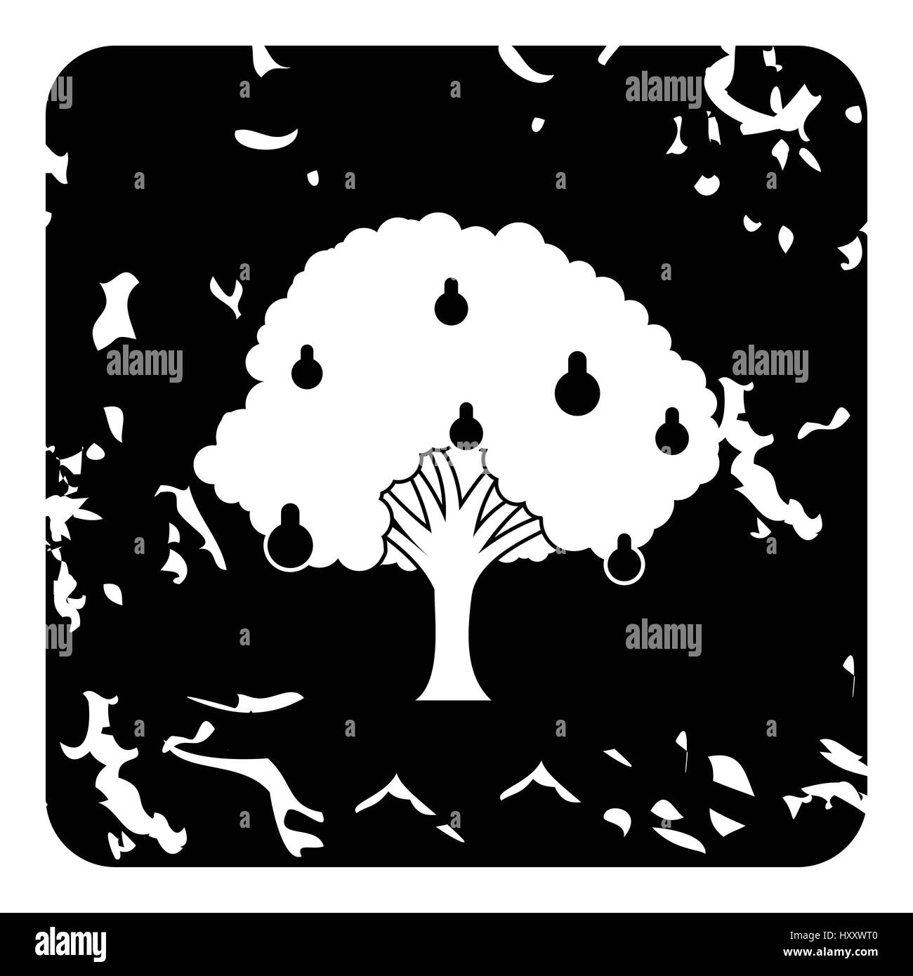 Big pear tree Stock Vector Images - Alamy