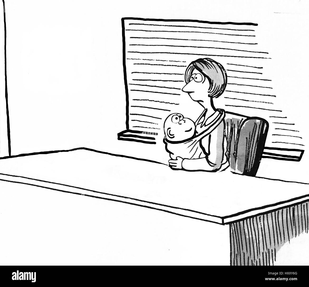 Cartoon mother Black and White Stock Photos & Images - Alamy