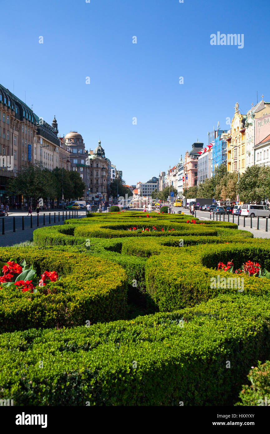Prague shopping wenceslas square hires stock photography and images