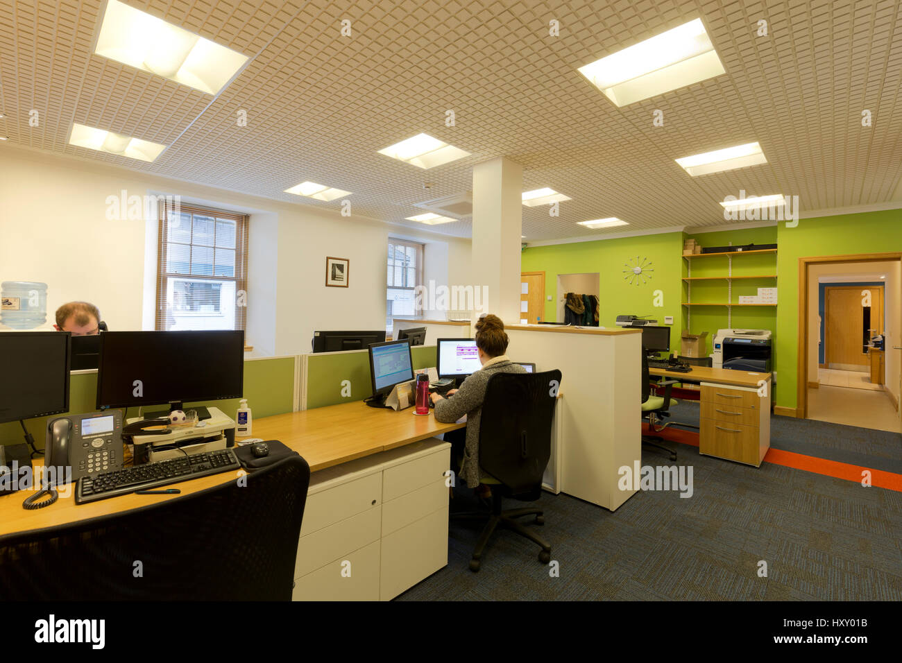 Open plan office interior computers hi-res stock photography and images ...
