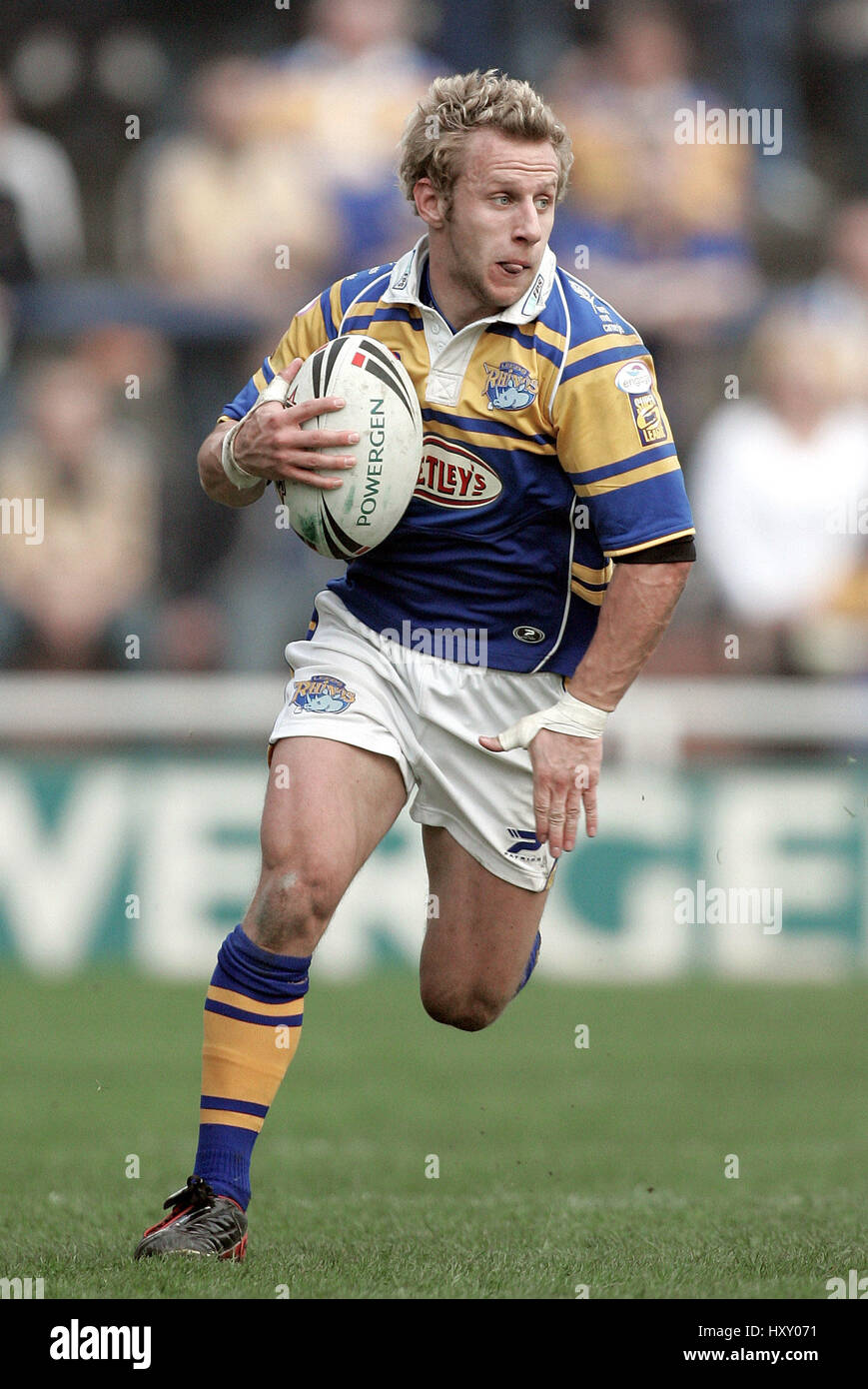 ROB BURROW LEEDS RHINOS RLFC 02 April 2005 Stock Photo Alamy