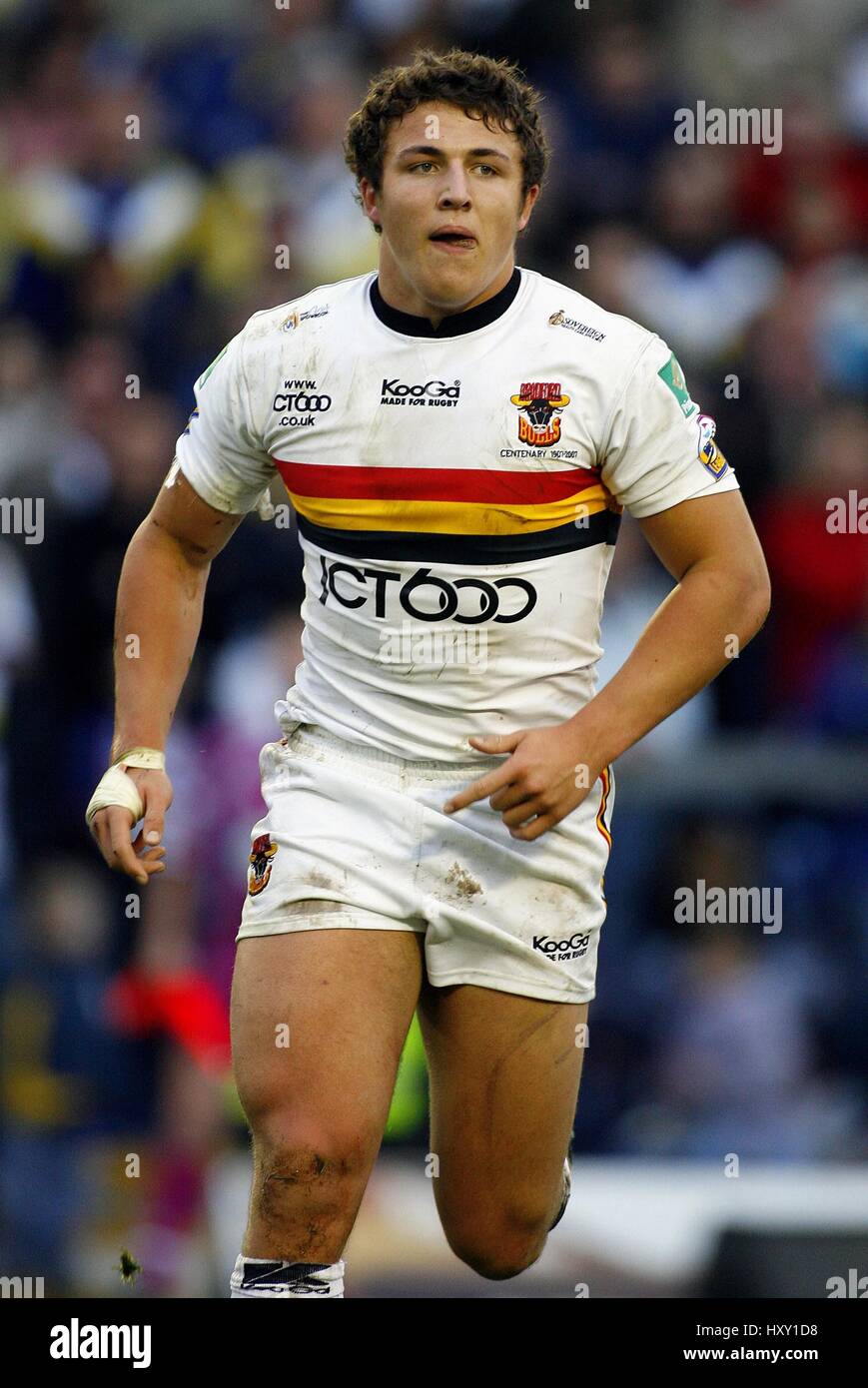 SAM BURGESS BRADFORD BULLS RLFC HALLIWELL JONES STADIUM WARRINGTON