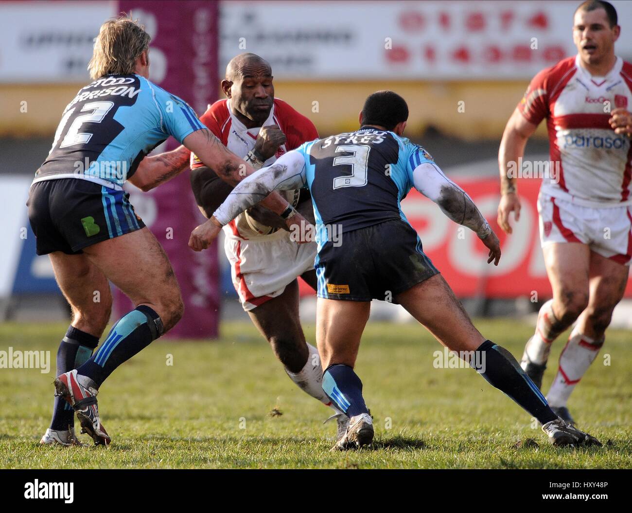 MAKALI AIZUE BURST THROUGH BRA BRADFORD V HULL KR GRATTAN STADIUM ...