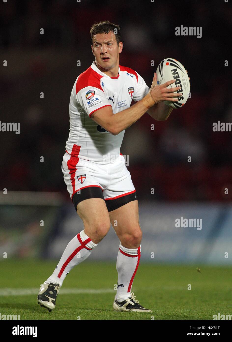 DANNY MCGUIRE ENGLAND RUGBY LEAGUE KEEPMOAT STADIUM DONCASTER ENGLAND 23 October 2009 Stock Photo