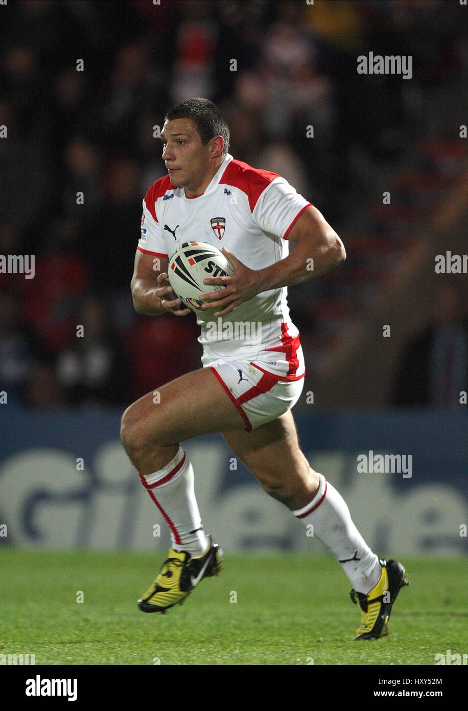 RYAN HALL ENGLAND RUGBY LEAGUE KEEPMOAT STADIUM DONCASTER ENGLAND 23 October 2009 Stock Photo