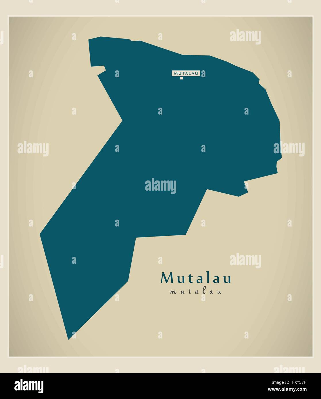 Modern Map Mutalau NU Stock Vector Image & Art Alamy
