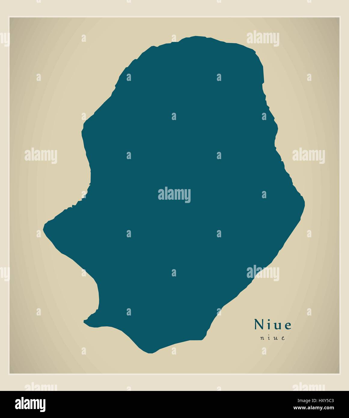 Neui Map Modern Map - Niue NU Stock Vector Image & Art - Alamy