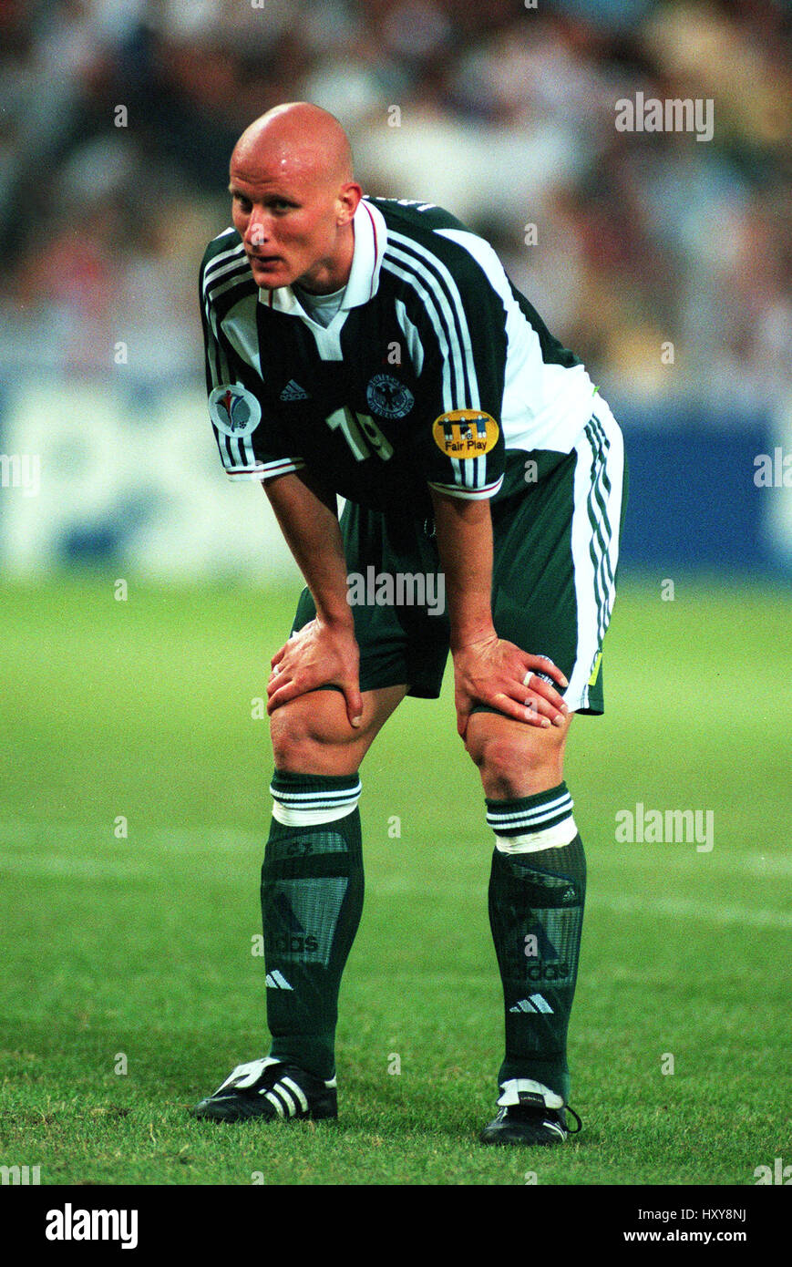 CARSTEN JANCKER GERMANY & BAYERN MUNICH FC BRUSSELS EURO 2000 17 June 2000 Stock Photo