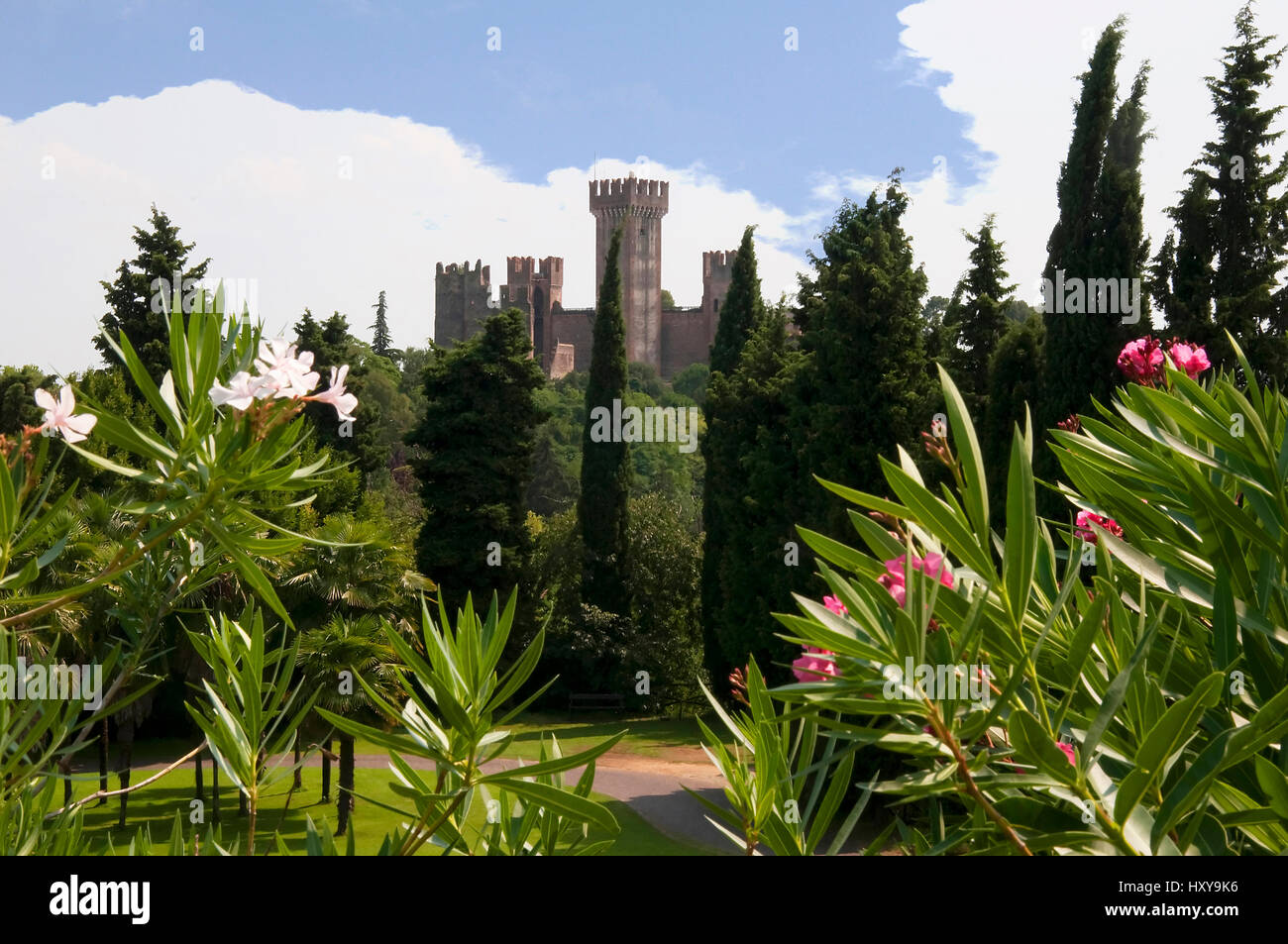 The Beautiful Sigurta Gardens at Peschiera del Garda, south of Sirmione on Lake Garda Italy Stock Photo