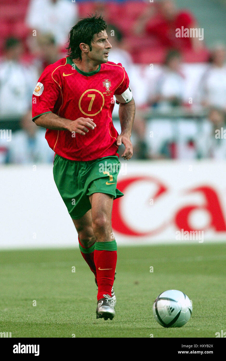 Luis Figo Panini Sticker EM 2004 Portugal LEG 7 (Neu (gemäss