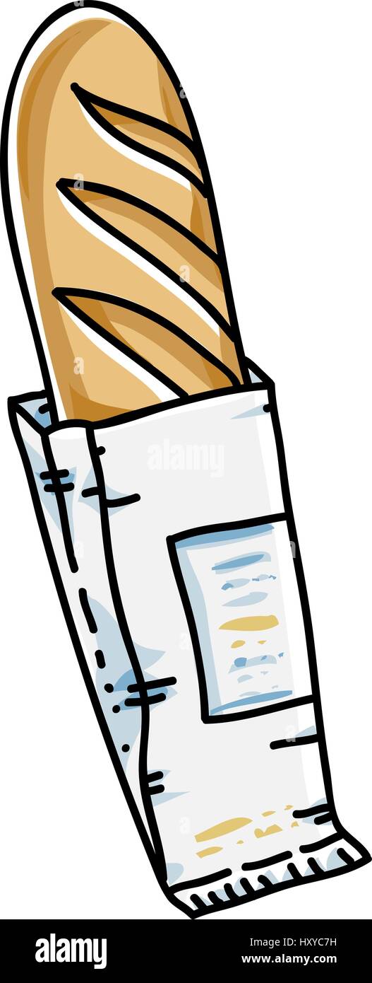 Cartoon fresh baguette in paper bag hi-res stock photography and images - Alamy Cartoon fresh baguette in paper bag hi-res stock photography and images - Alamy