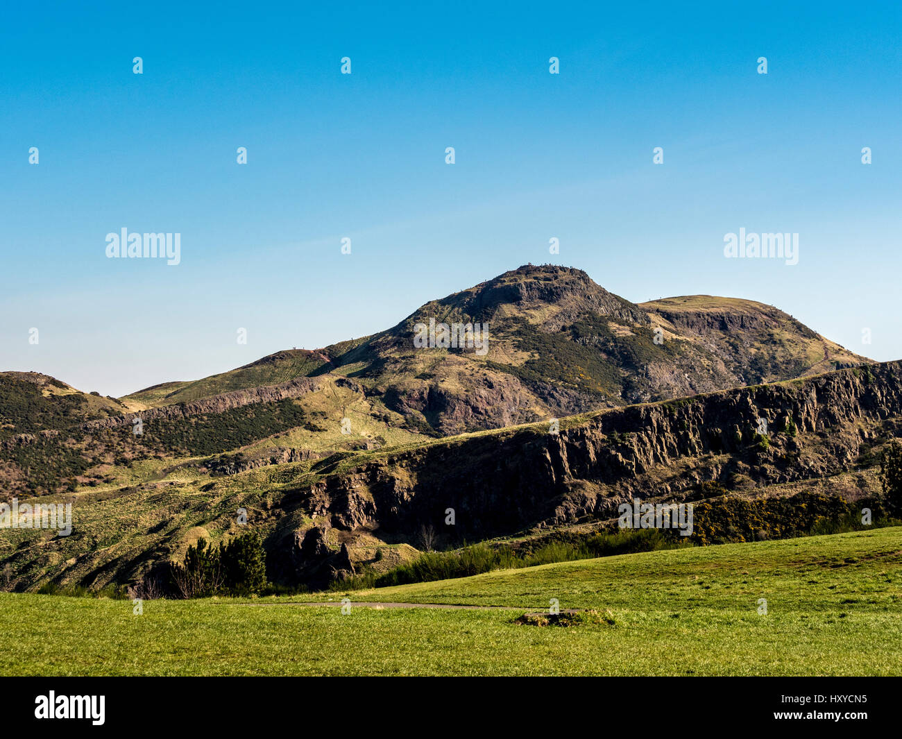Arthur's seat hill, Edinburgh, Scotland. Stock Photo