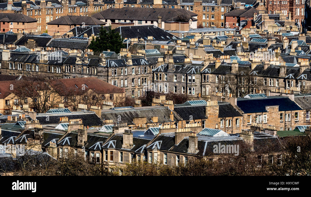 Residential housing in suburbs of Edinburgh, Scotland Stock Photo Alamy