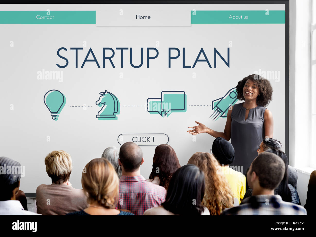 Start Up Business Venture Webpage Stock Photo