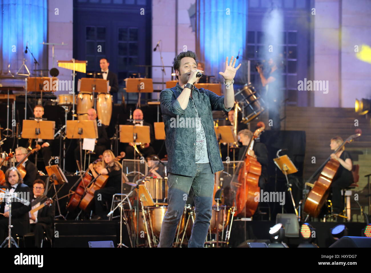 Berlin, Germany, July 2nd, 2015: Classic Open Air First Night concert. Stock Photo