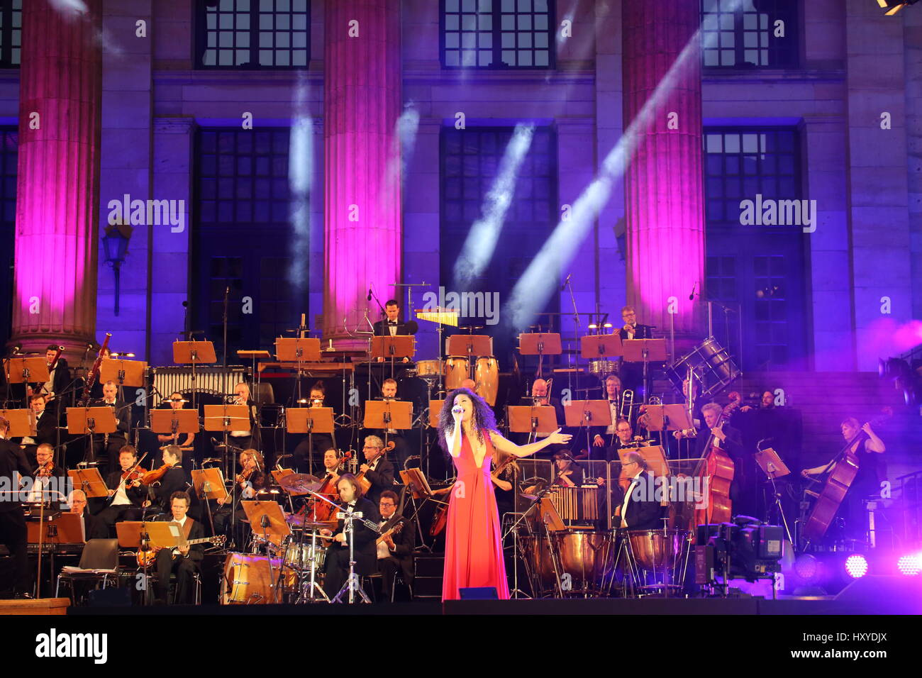 Berlin, Germany, July 2nd, 2015: Classic Open Air First Night concert. Stock Photo
