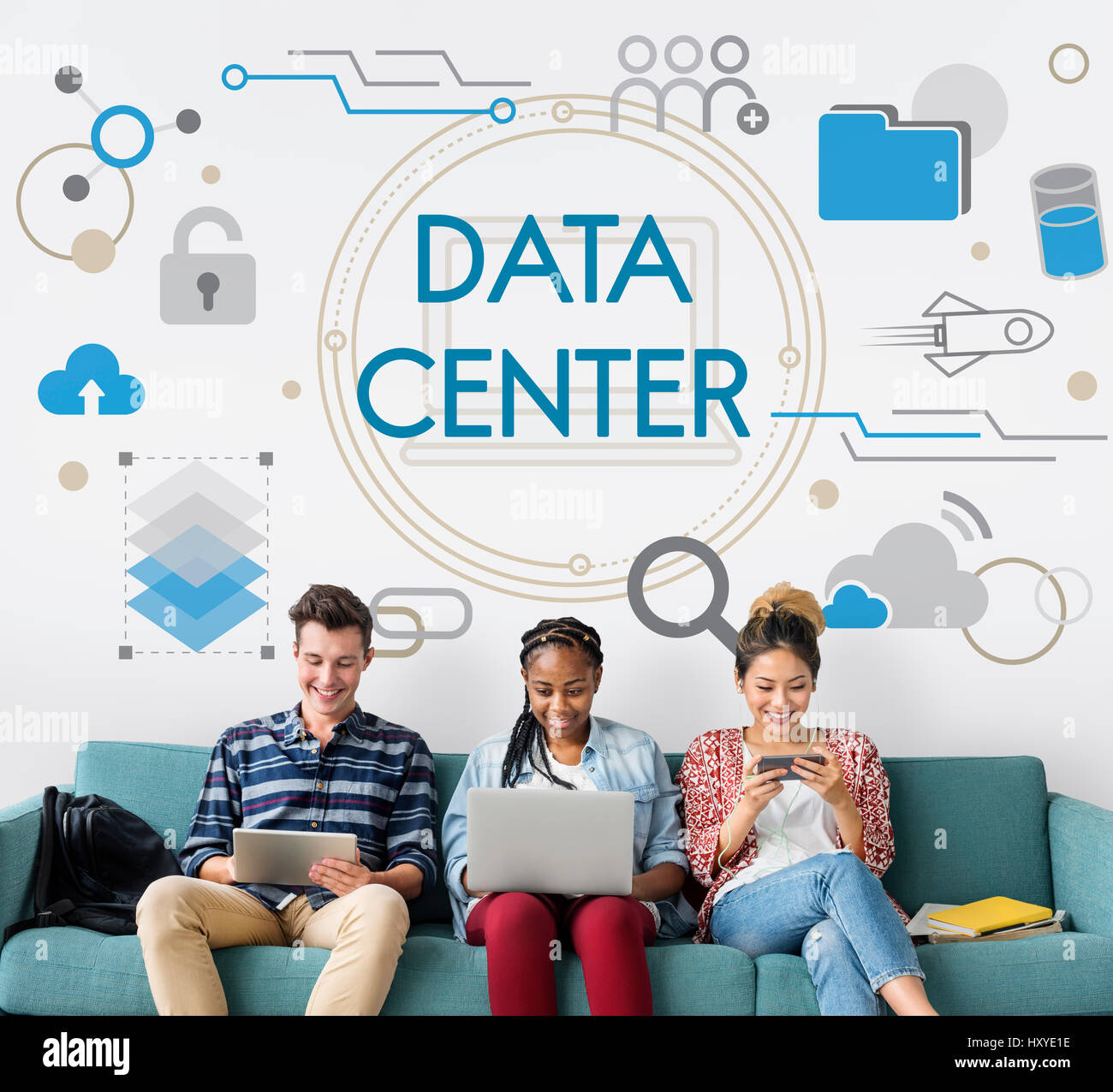 Computer Network Data Center Information Stock Photo - Alamy