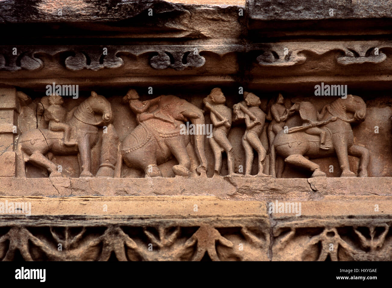 Temple sculpture, Khajuraho, India Stock Photo Alamy