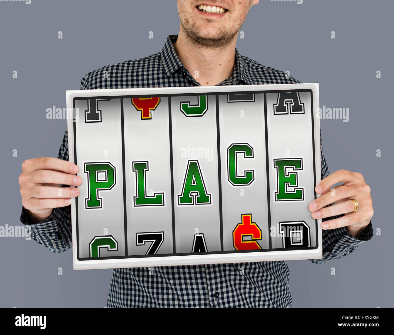 Audio Lucky Place Party Slot Machine Stock Photo