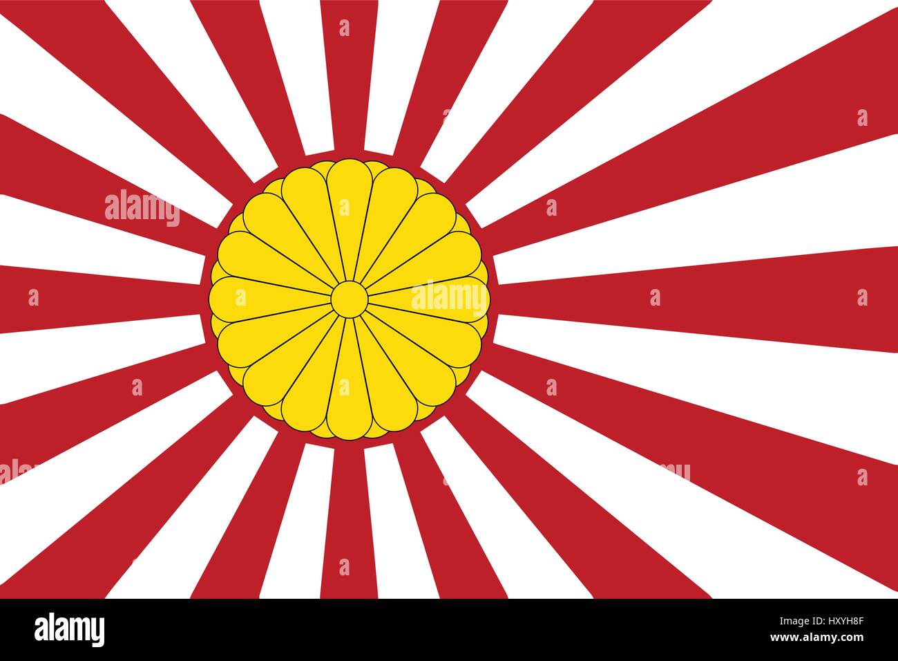 Imperial japanese flag hi-res stock photography and images - Alamy
