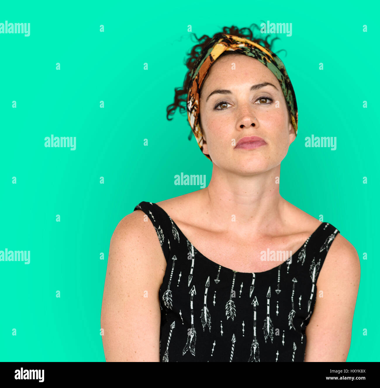 Studio People Shoot Portrait Isolated Stock Photo - Alamy