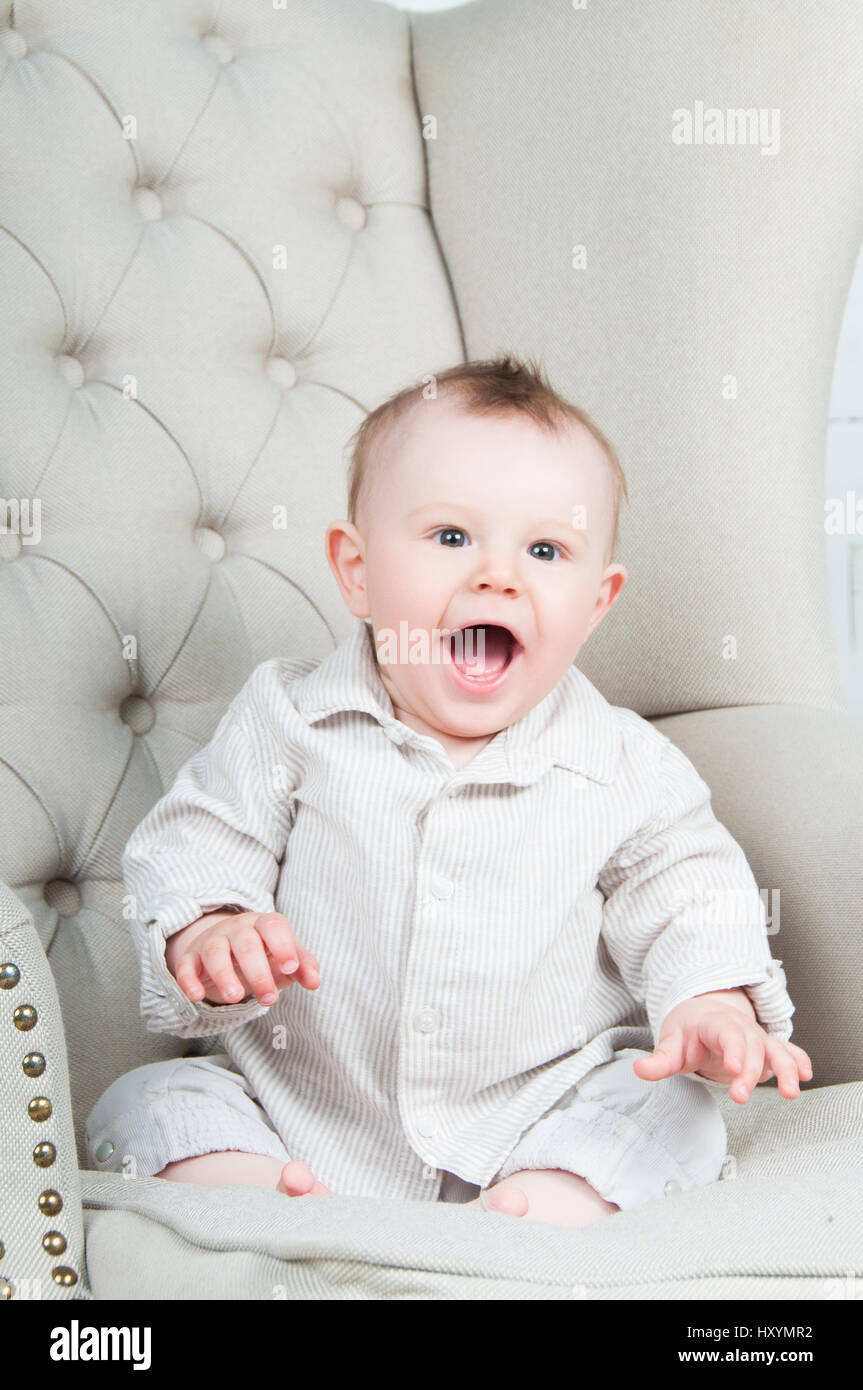 Portrait of happy joyful beautiful little boy Stock Photo - Alamy