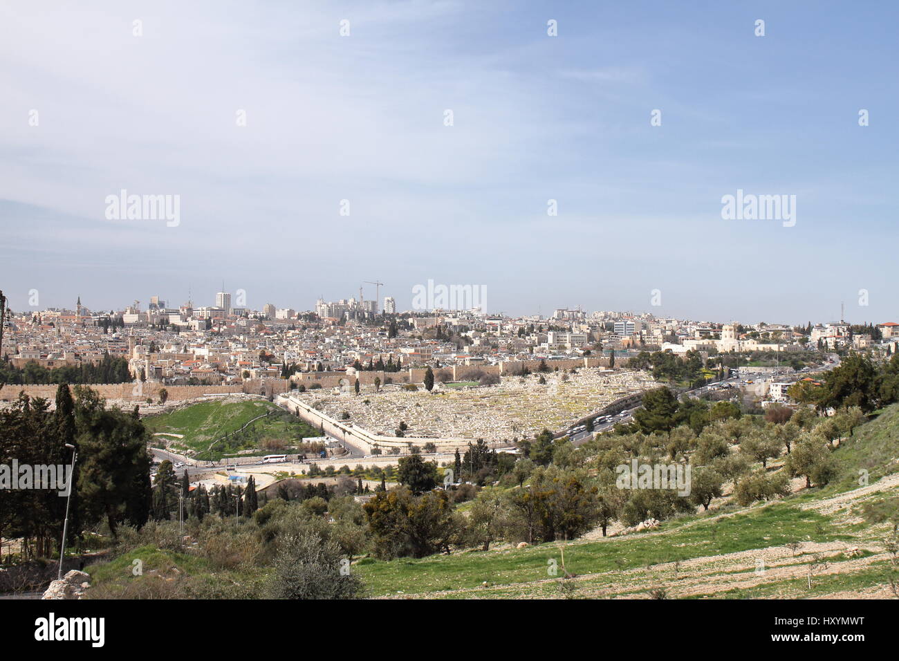 View of Jerusalem from the Mount Of Olives - Israel Stock Photo - Alamy