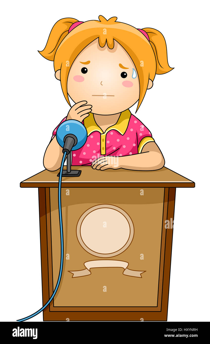 Nervous Girl Clipart