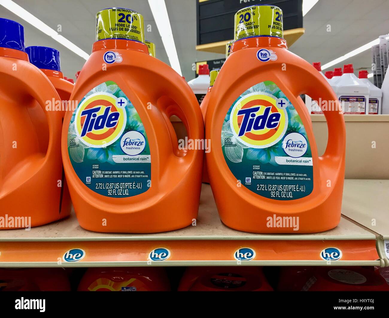 Laundry detergent isle Stock Photo Alamy