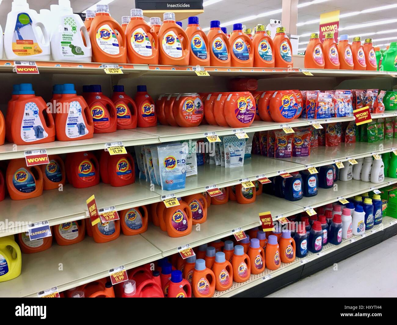 laundry detergent aisle