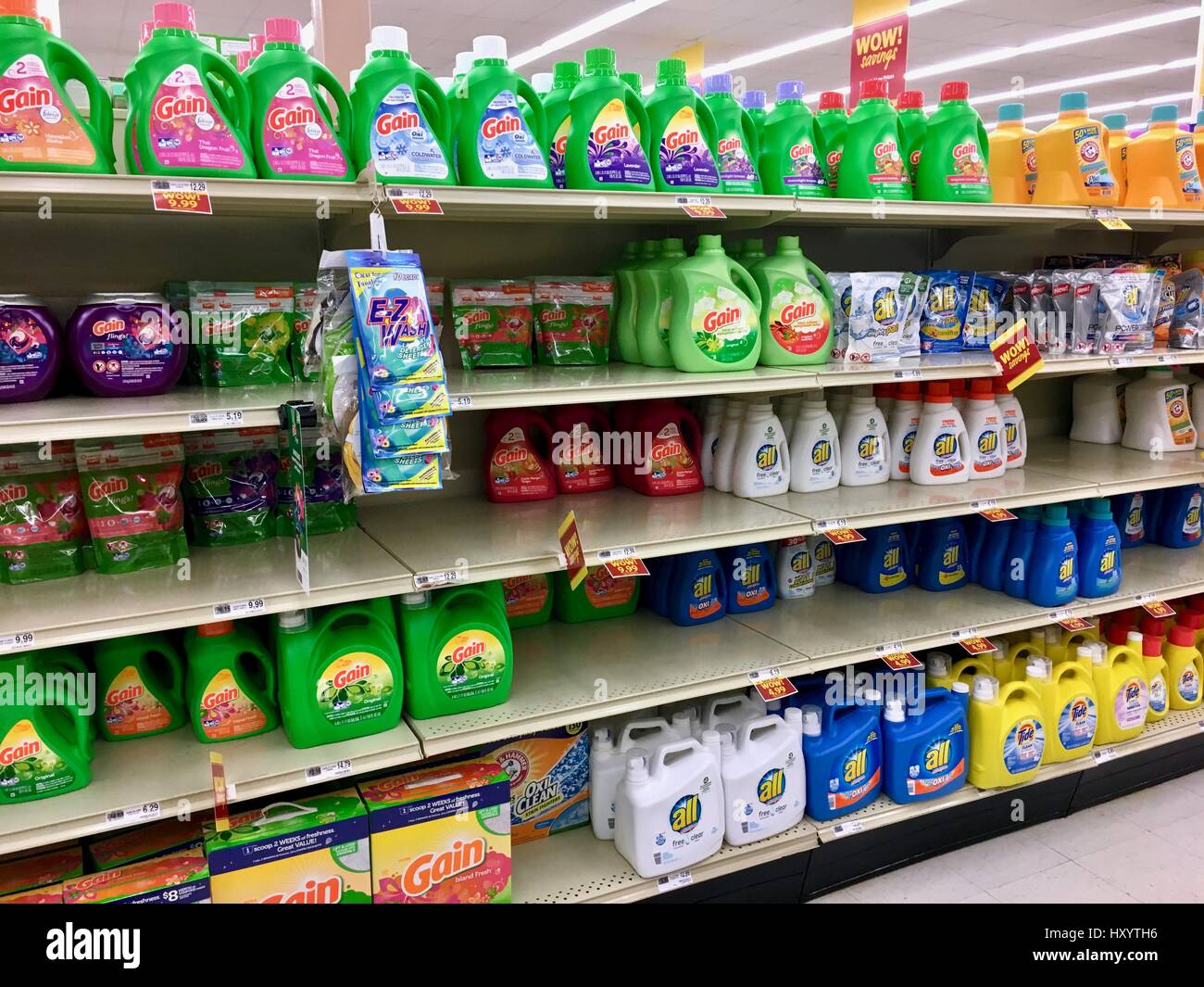 laundry detergent aisle