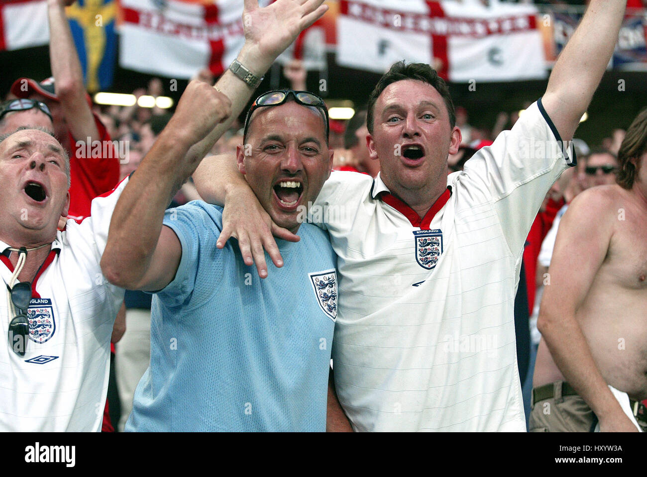 Euro 2004 england fans hi-res stock photography and images - Alamy