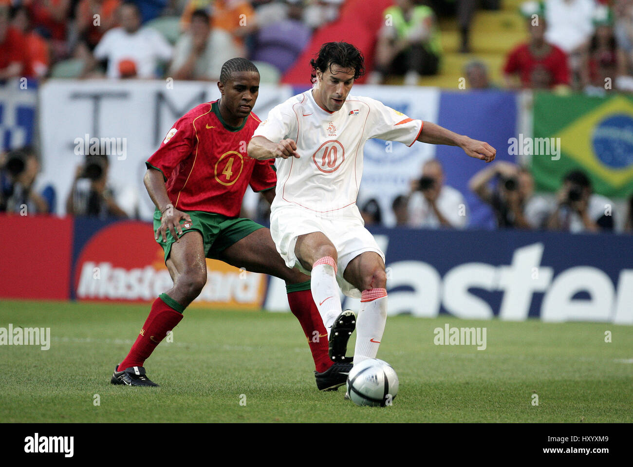 R Nistelrooy Jorge Andrade Portugal V Holland Semi Final - 
