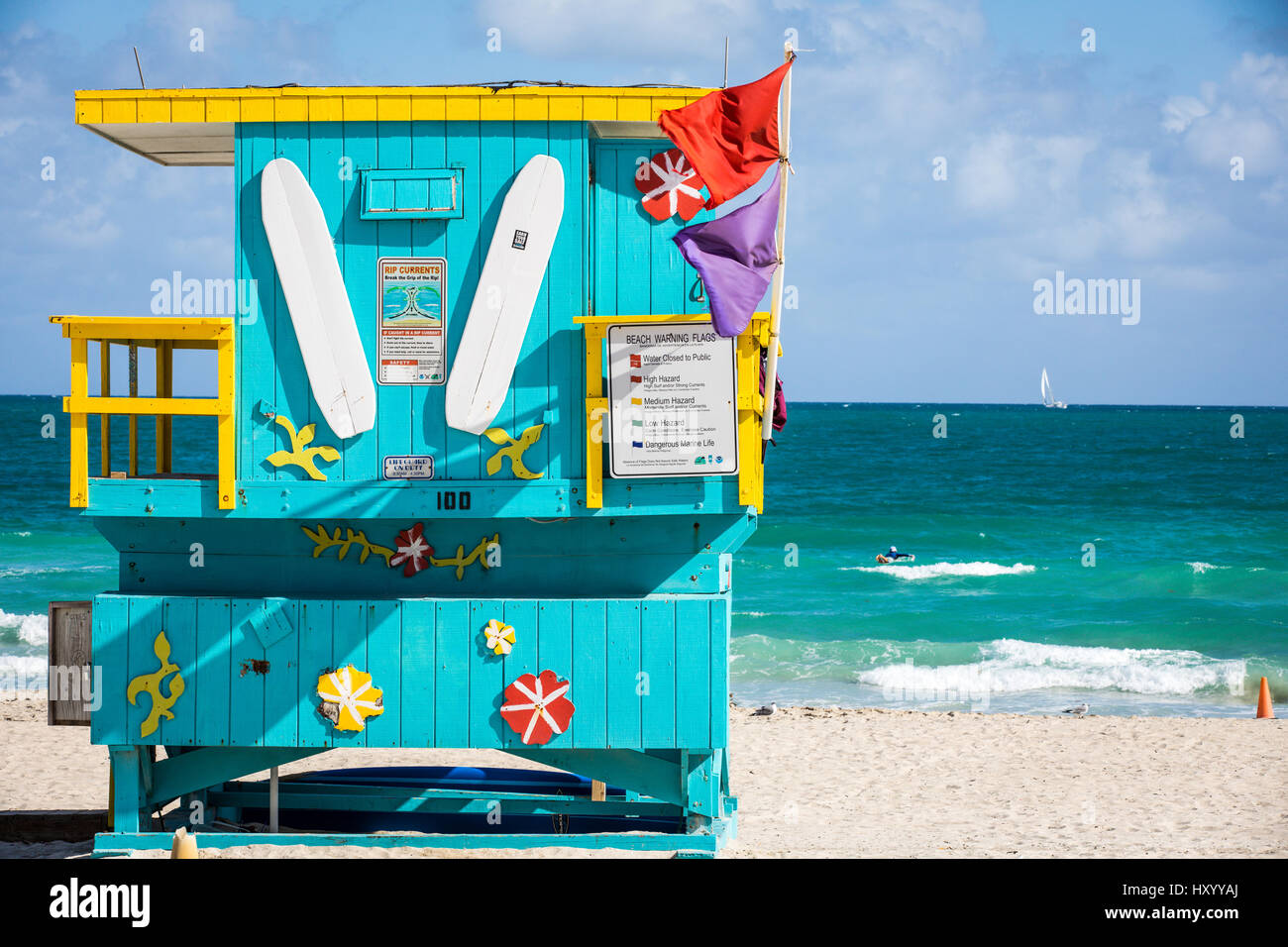 Miami Beach House Stock Photo Alamy