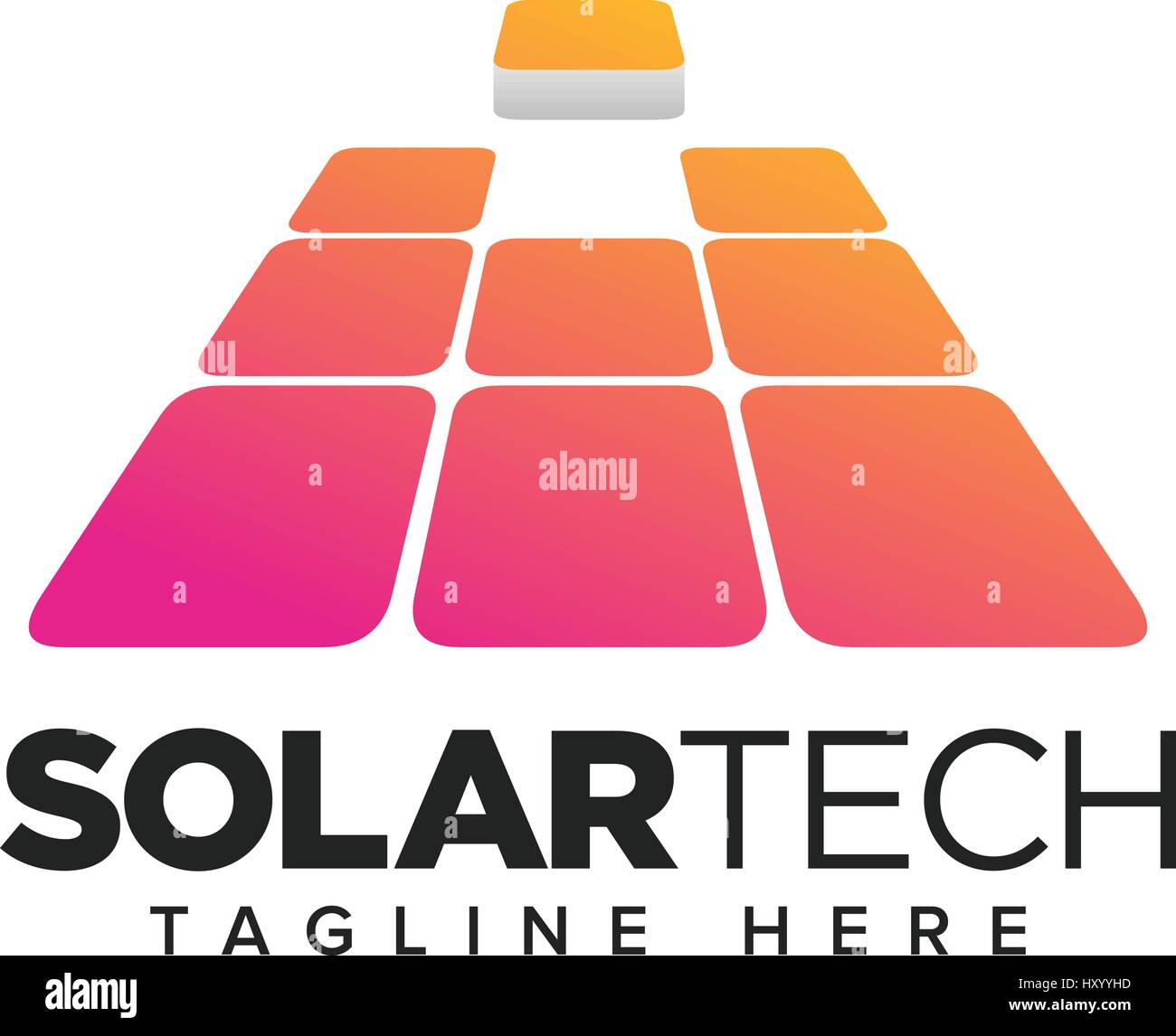 Energy Alternative, Solar Panels business symbol design Stock Vector