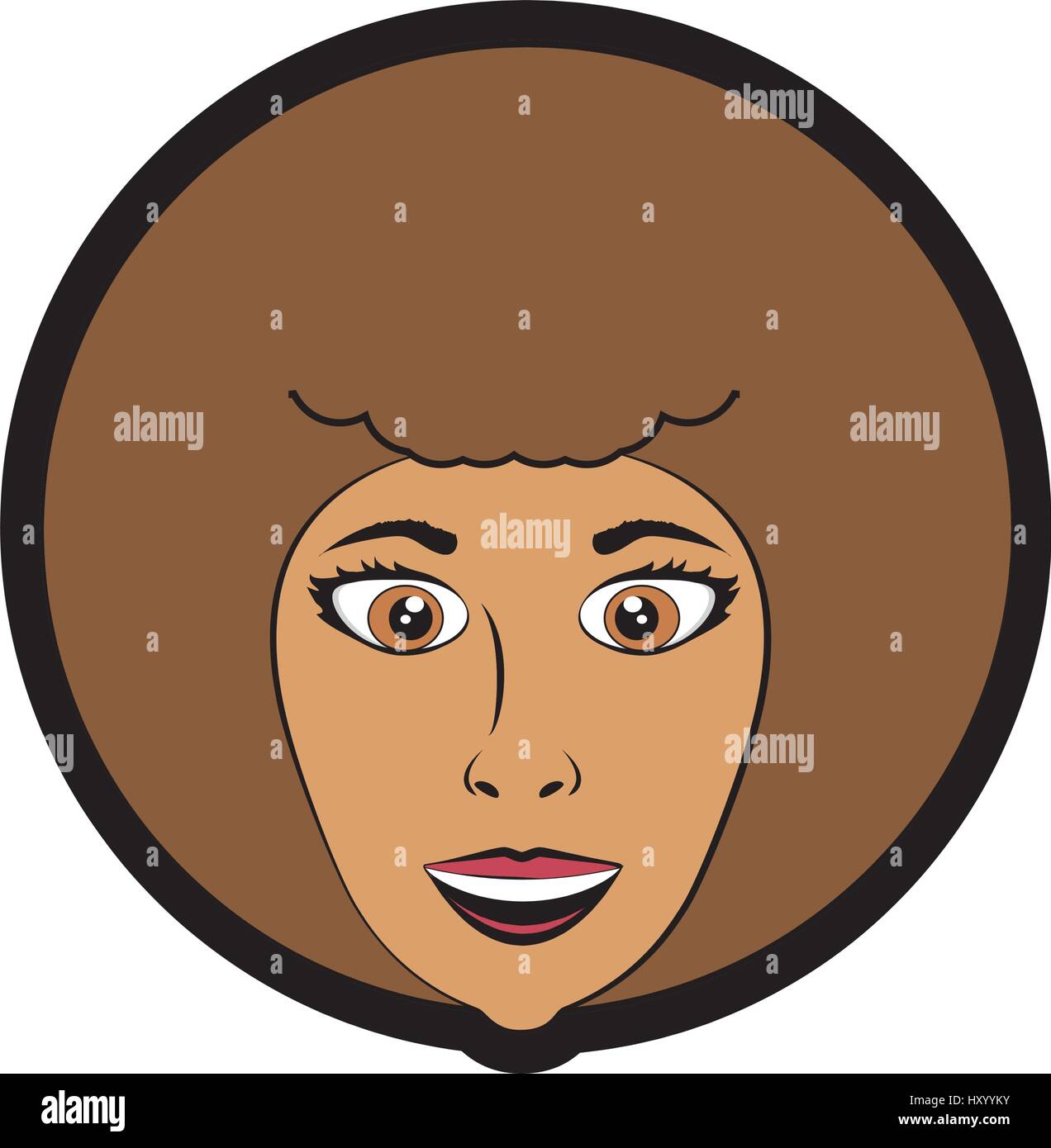 cartoon woman expression image Stock Vector