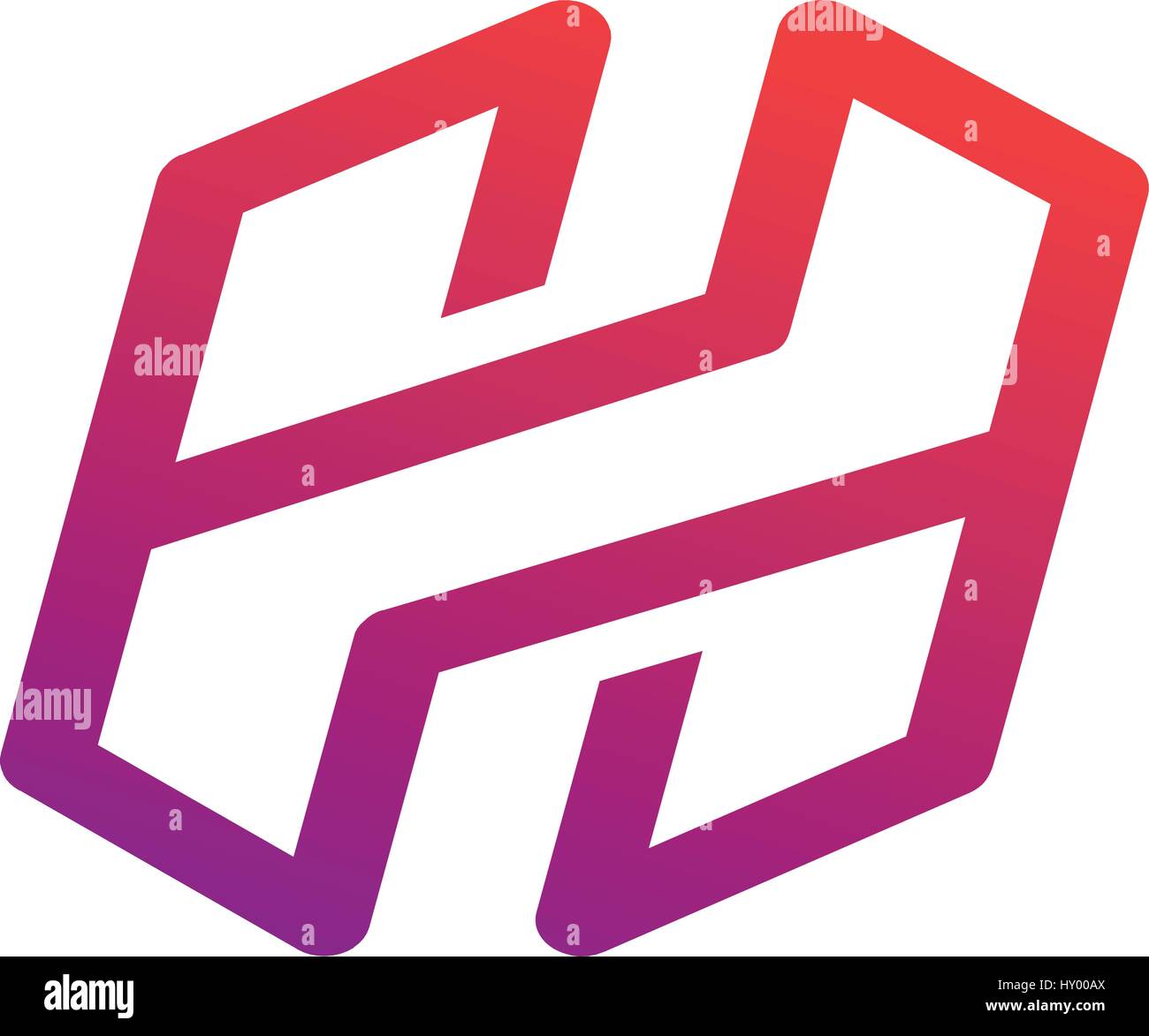 letter H Symbol design illustration, Creative Concept Stock Vector