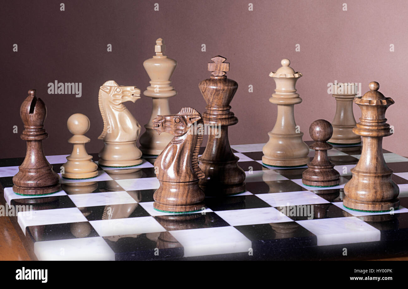 chess board game Stock Photo