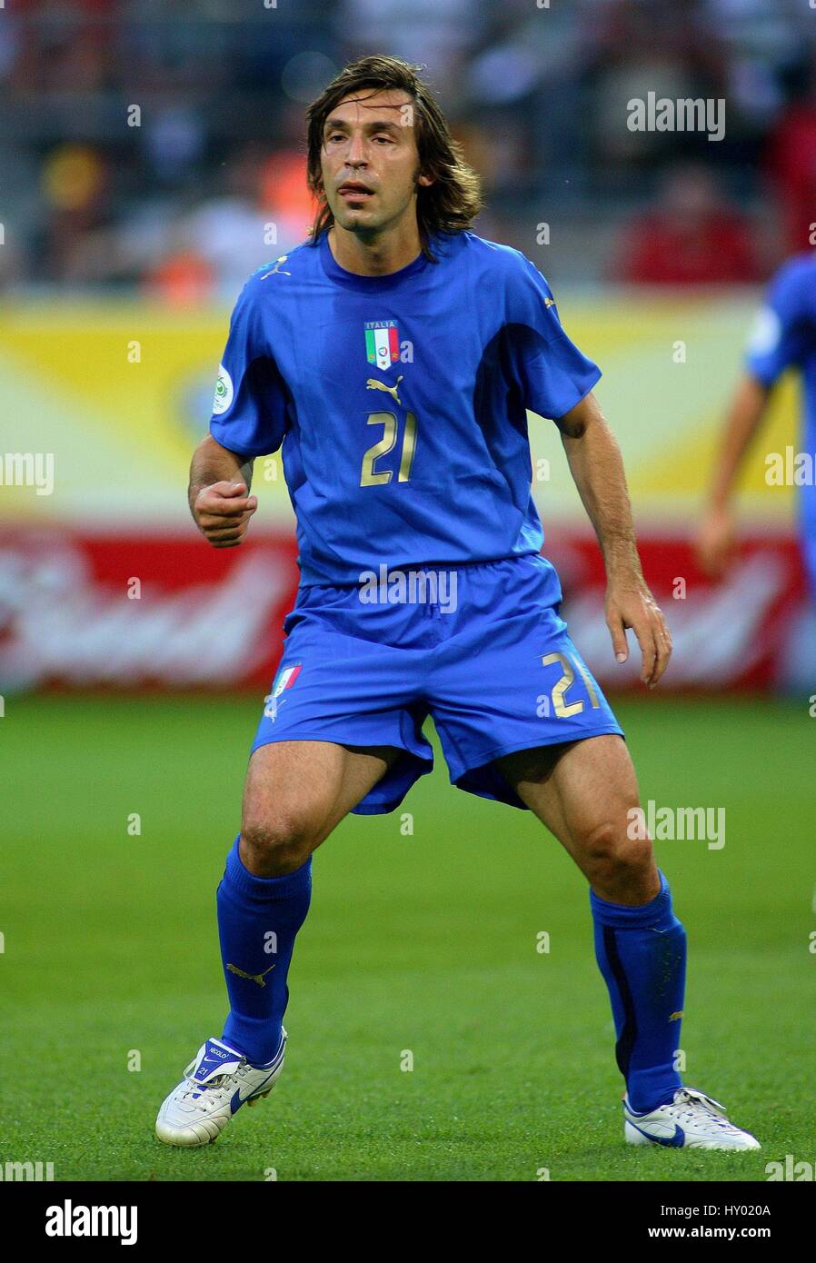ANDREA PIRLO ITALY & AC MILAN WORLD CUP DORTMUND GERMANY 04 July 2006 Stock  Photo - Alamy
