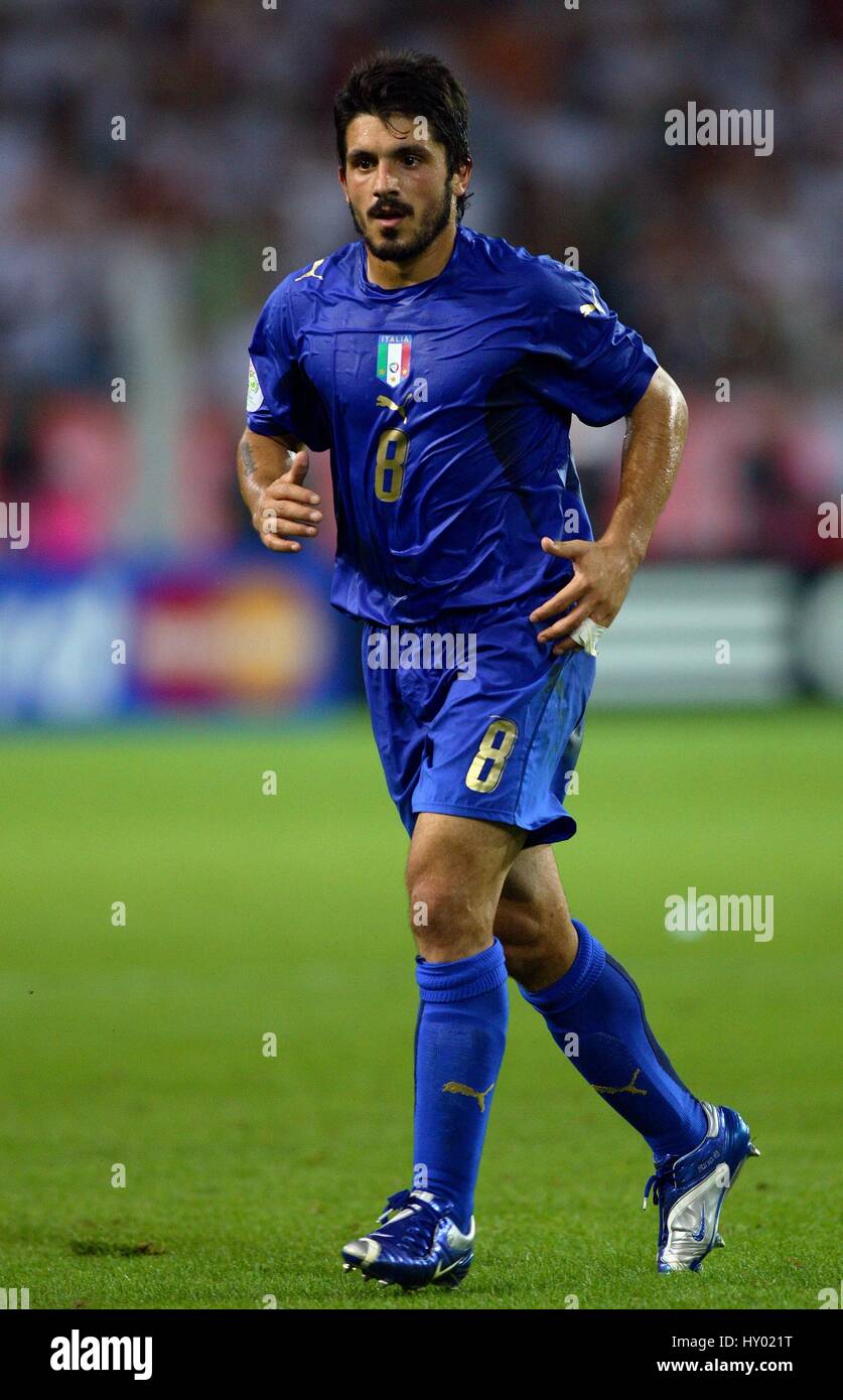 GENNARO GATTUSO ITALY & AC MILAN WORLD CUP DORTMUND GERMANY 04 July 2006 Stock Photo