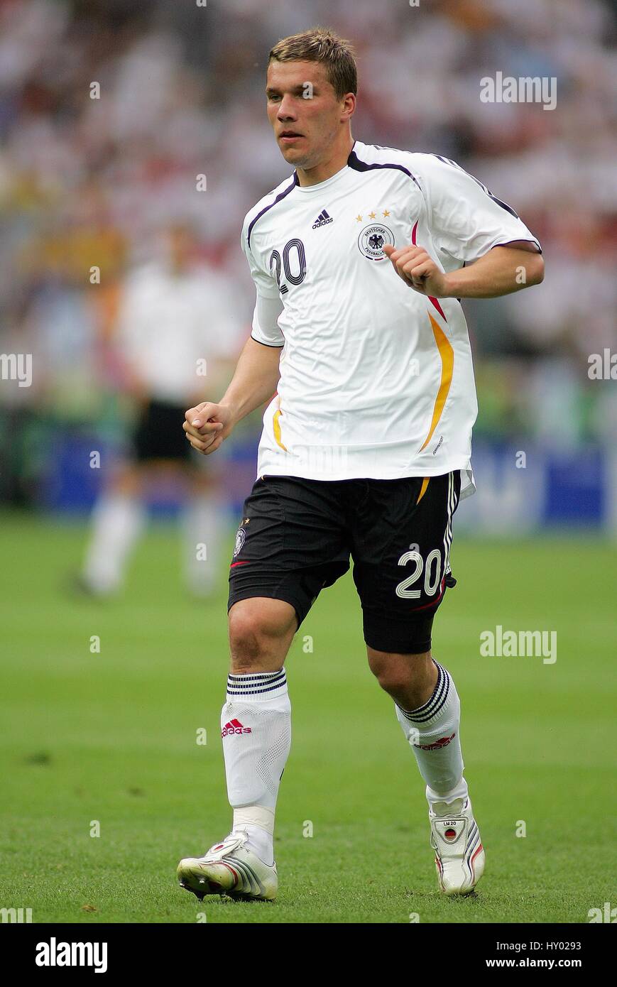 LUKAS PODOLSKI GERMANY & FC COLOGNE WORLD CUP BERLIN GERMANY 30 June 2006 Stock Photo