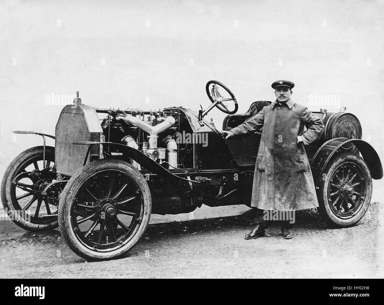 1907 Itala 120hp, Cagno in Buenos Aires Stock Photo